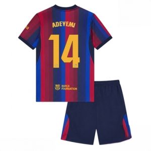 Buy Barcelona Karim Adeyemi #14 Cheap Home Stadium Kit for Kids 2026-27 Jersey Set with Shorts For Sale Barcelona Karim Adeyemi #14 Cheap Home Stadium Kit for Kids 2026-27 Jersey Set with Shorts
