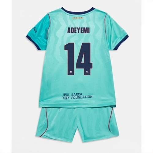 Buy Barcelona Karim Adeyemi #14 Cheap Third Stadium Kit for Kids 2026-27 Jersey Set with Shorts For Sale Barcelona Karim Adeyemi #14 Cheap Third Stadium Kit for Kids 2026-27 Jersey Set with Shorts