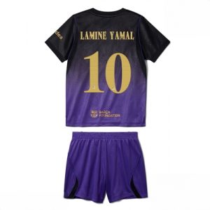 Buy Barcelona Lamine Yamal #10 Cheap Away Stadium Kit for Kids 2026-27 Jersey Set with Shorts For Sale Barcelona Lamine Yamal #10 Cheap Away Stadium Kit for Kids 2026-27 Jersey Set with Shorts