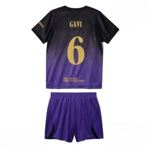 Buy Barcelona Paez Gavi #6 Cheap Away Stadium Kit for Kids 2026-27 Jersey Set with Shorts For Sale Barcelona Paez Gavi #6 Cheap Away Stadium Kit for Kids 2026-27 Jersey Set with Shorts
