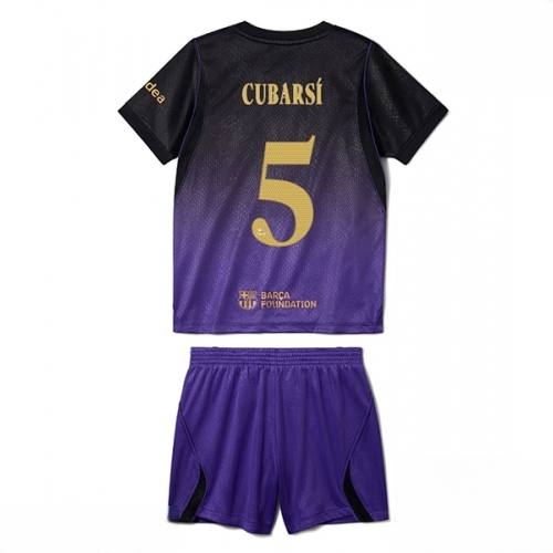 Buy Barcelona Pau Cubarsi #5 Cheap Away Stadium Kit for Kids 2026-27 Jersey Set with Shorts For Sale Barcelona Pau Cubarsi #5 Cheap Away Stadium Kit for Kids 2026-27 Jersey Set with Shorts