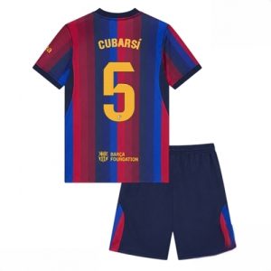 Buy Barcelona Pau Cubarsi #5 Cheap Home Stadium Kit for Kids 2026-27 Jersey Set with Shorts For Sale Barcelona Pau Cubarsi #5 Cheap Home Stadium Kit for Kids 2026-27 Jersey Set with Shorts