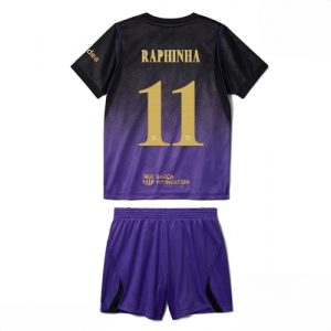 Buy Barcelona Raphinha Belloli #11 Cheap Away Stadium Kit for Kids 2026-27 Jersey Set with Shorts For Sale Barcelona Raphinha Belloli #11 Cheap Away Stadium Kit for Kids 2026-27 Jersey Set with Shorts