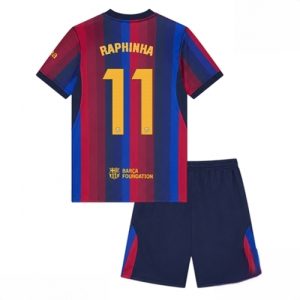 Buy Barcelona Raphinha Belloli #11 Cheap Home Stadium Kit for Kids 2026-27 Jersey Set with Shorts For Sale Barcelona Raphinha Belloli #11 Cheap Home Stadium Kit for Kids 2026-27 Jersey Set with Shorts