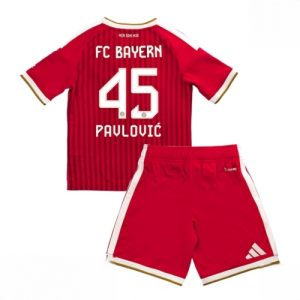 Buy Bayern Munich Aleksandar Pavlovic #45 Cheap Home Stadium Kit Football Kits for Boys Girls 2026-27 For Sale Bayern Munich Aleksandar Pavlovic #45 Cheap Home Stadium Kit Football Kits for Boys Girls 2026-27