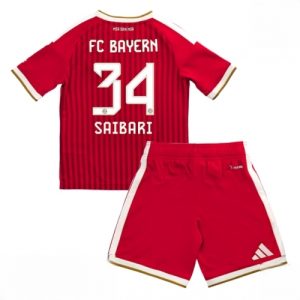 Buy Bayern Munich Ismael Saibari #34 Cheap Home Stadium Kit Football Kits for Boys Girls 2026-27 For Sale Bayern Munich Ismael Saibari #34 Cheap Home Stadium Kit Football Kits for Boys Girls 2026-27