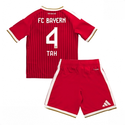 Buy Bayern Munich Jonathan Tah #4 Cheap Home Stadium Kit Football Kits for Boys Girls 2026-27 For Sale Bayern Munich Jonathan Tah #4 Cheap Home Stadium Kit Football Kits for Boys Girls 2026-27