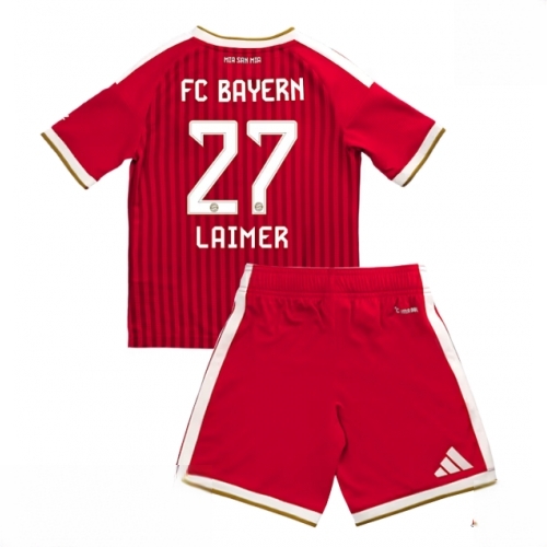 Buy Bayern Munich Konrad Laimer #27 Cheap Home Stadium Kit Football Kits for Boys Girls 2026-27 For Sale Bayern Munich Konrad Laimer #27 Cheap Home Stadium Kit Football Kits for Boys Girls 2026-27
