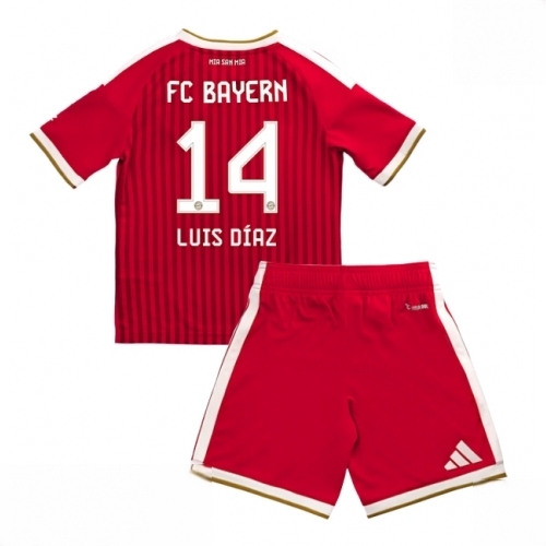 Buy Bayern Munich Luis Diaz #14 Cheap Home Stadium Kit Football Kits for Boys Girls 2026-27 For Sale Bayern Munich Luis Diaz #14 Cheap Home Stadium Kit Football Kits for Boys Girls 2026-27