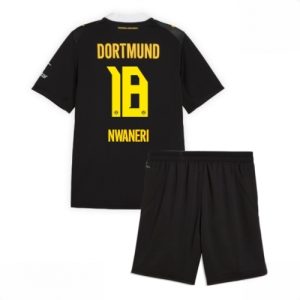 Buy Borussia Dortmund Ethan Nwaneri #18 Cheap Away Stadium Kit Football Jersey Kids Sets 2026-27 For Sale Borussia Dortmund Ethan Nwaneri #18 Cheap Away Stadium Kit Football Jersey Kids Sets 2026-27