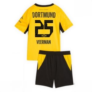 Buy Borussia Dortmund Joey Veerman #25 Cheap Home Stadium Kit Football Jersey Kids Sets 2026-27 For Sale Borussia Dortmund Joey Veerman #25 Cheap Home Stadium Kit Football Jersey Kids Sets 2026-27