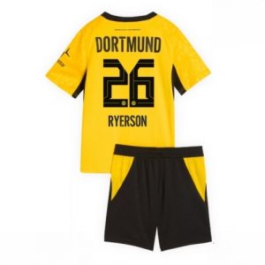 Buy Borussia Dortmund Julian Ryerson #26 Cheap Home Stadium Kit Football Jersey Kids Sets 2026-27 For Sale Borussia Dortmund Julian Ryerson #26 Cheap Home Stadium Kit Football Jersey Kids Sets 2026-27
