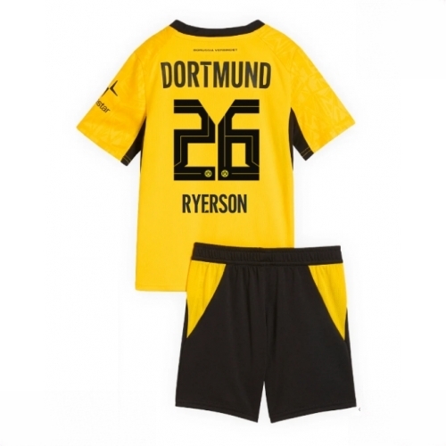 Buy Borussia Dortmund Julian Ryerson #26 Cheap Home Stadium Kit Football Jersey Kids Sets 2026-27 For Sale Borussia Dortmund Julian Ryerson #26 Cheap Home Stadium Kit Football Jersey Kids Sets 2026-27