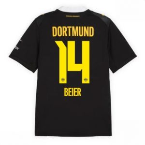 Buy Borussia Dortmund Maximilian Beier #14 Cheap Away Stadium Shirt 2026-27 Short Sleeve For Sale Borussia Dortmund Maximilian Beier #14 Cheap Away Stadium Shirt 2026-27 Short Sleeve