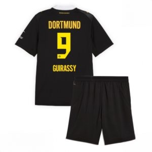 Buy Borussia Dortmund Serhou Guirassy #9 Cheap Away Stadium Kit Football Jersey Kids Sets 2026-27 For Sale Borussia Dortmund Serhou Guirassy #9 Cheap Away Stadium Kit Football Jersey Kids Sets 2026-27