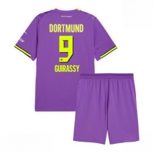 Buy Borussia Dortmund Serhou Guirassy #9 Cheap Third Stadium Kit Football Jersey Kids Sets 2026-27 For Sale Borussia Dortmund Serhou Guirassy #9 Cheap Third Stadium Kit Football Jersey Kids Sets 2026-27