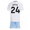 Cheap Aston Villa Football Jerseys Amadou Onana #24 Away Stadium Kit for Kids 2024-25