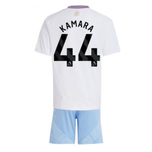 Cheap Aston Villa Football Jerseys Boubacar Kamara #44 Away Stadium Kit for Kids 2024-25