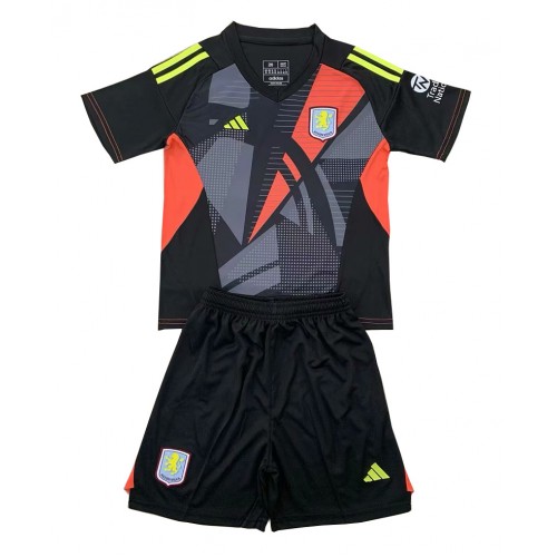 Cheap Aston Villa Football Jerseys Goalkeeper Away Stadium Kit for Kids 2024-25