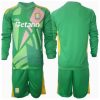 Cheap Aston Villa Football Jerseys Goalkeeper Home Stadium Kit for Kids 2024-25 Long Sleeve (+ pants)