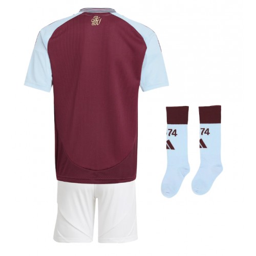 Cheap Aston Villa Football Jerseys Home Stadium Kit for Kids 2024-25