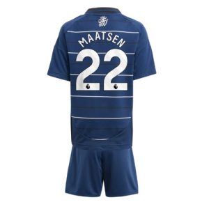 Cheap Aston Villa Football Jerseys Ian Maatsen #22 Third Stadium Kit for Kids 2024-25