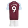 Cheap Aston Villa Football Jerseys Jhon Duran #9 Home Stadium Kit for Kids 2024-25