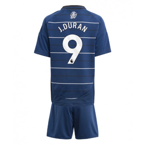 Cheap Aston Villa Football Jerseys Jhon Duran #9 Third Stadium Kit for Kids 2024-25