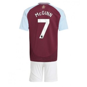 Cheap Aston Villa Football Jerseys John McGinn #7 Home Stadium Kit for Kids 2024-25