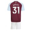Cheap Aston Villa Football Jerseys Leon Bailey #31 Home Stadium Kit for Kids 2024-25