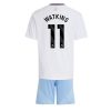 Cheap Aston Villa Football Jerseys Ollie Watkins #11 Away Stadium Kit for Kids 2024-25
