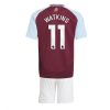 Cheap Aston Villa Football Jerseys Ollie Watkins #11 Home Stadium Kit for Kids 2024-25