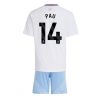 Cheap Aston Villa Football Jerseys Pau Torres #14 Away Stadium Kit for Kids 2024-25