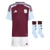 Cheap Aston Villa Football Jerseys Pau Torres #14 Home Stadium Kit for Kids 2024-25