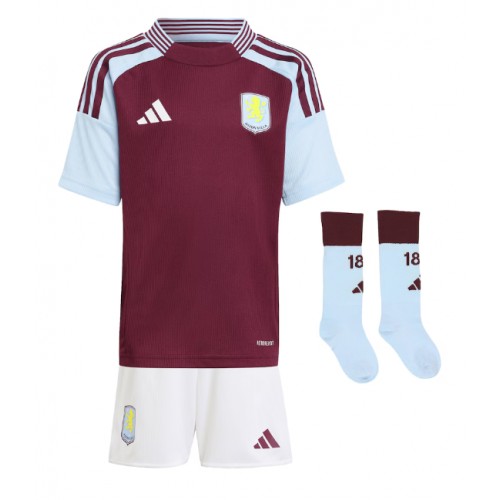 Cheap Aston Villa Football Jerseys Pau Torres #14 Home Stadium Kit for Kids 2024-25