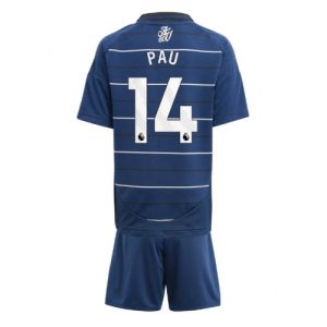 Cheap Aston Villa Football Jerseys Pau Torres #14 Third Stadium Kit for Kids 2024-25