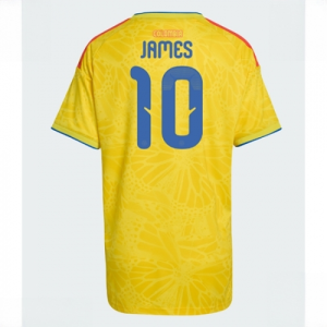 Colombia James Rodriguez #10 Soccer Jerseys Home Stadium Shirt for Women World Cup 2026 Short Sleeve