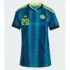 Colombia Juan Fernando Quintero #20 Soccer Jerseys Away Stadium Shirt for Women World Cup 2026 Short Sleeve