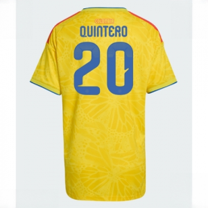 Colombia Juan Fernando Quintero #20 Soccer Jerseys Home Stadium Shirt for Women World Cup 2026 Short Sleeve