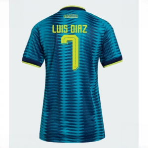 Colombia Luis Diaz #7 Soccer Jerseys Away Stadium Shirt for Women World Cup 2026 Short Sleeve