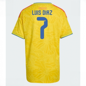 Colombia Luis Diaz #7 Soccer Jerseys Home Stadium Shirt for Women World Cup 2026 Short Sleeve