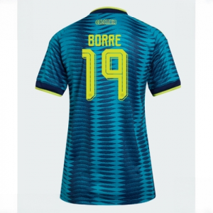 Colombia Rafael Santos Borre #19 Soccer Jerseys Away Stadium Shirt for Women World Cup 2026 Short Sleeve