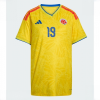 Colombia Rafael Santos Borre #19 Soccer Jerseys Home Stadium Shirt for Women World Cup 2026 Short Sleeve