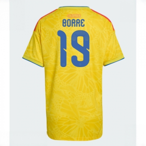 Colombia Rafael Santos Borre #19 Soccer Jerseys Home Stadium Shirt for Women World Cup 2026 Short Sleeve