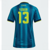 Colombia Yerry Mina #13 Soccer Jerseys Away Stadium Shirt for Women World Cup 2026 Short Sleeve