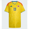 Colombia Yerry Mina #13 Soccer Jerseys Home Stadium Shirt for Women World Cup 2026 Short Sleeve