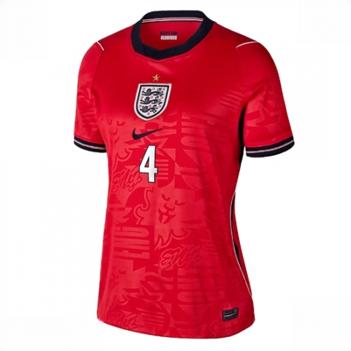 Buy England Declan Rice #4 Soccer Jerseys Away Stadium Shirt for Women World Cup 2026 Short Sleeve 2 For Sale England Declan Rice #4 Soccer Jerseys Away Stadium Shirt for Women World Cup 2026 Short Sleeve 2