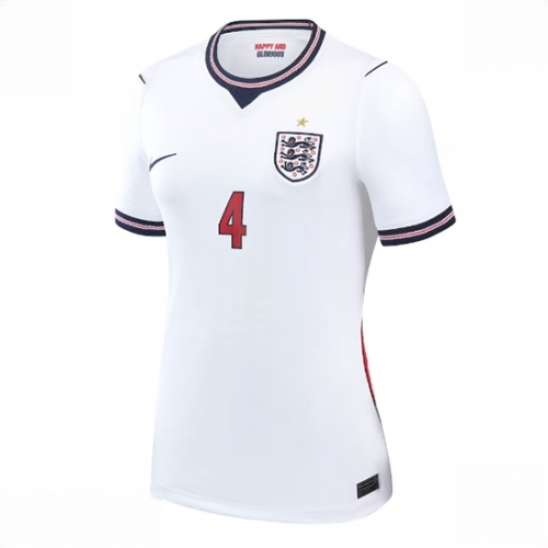 Buy England Declan Rice #4 Soccer Jerseys Home Stadium Shirt for Women World Cup 2026 Short Sleeve 2 For Sale England Declan Rice #4 Soccer Jerseys Home Stadium Shirt for Women World Cup 2026 Short Sleeve 2