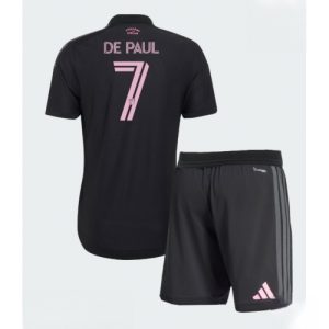 Buy Inter Miami Rodrigo De Paul #7 Cheap Away Stadium Kit for Kids 2026-27 football kit set For Sale Inter Miami Rodrigo De Paul #7 Cheap Away Stadium Kit for Kids 2026-27 football kit set
