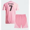 Buy Inter Miami Rodrigo De Paul #7 Cheap Home Stadium Kit for Kids 2026-27 football kit set 3 For Sale Inter Miami Rodrigo De Paul #7 Cheap Home Stadium Kit for Kids 2026-27 football kit set 3